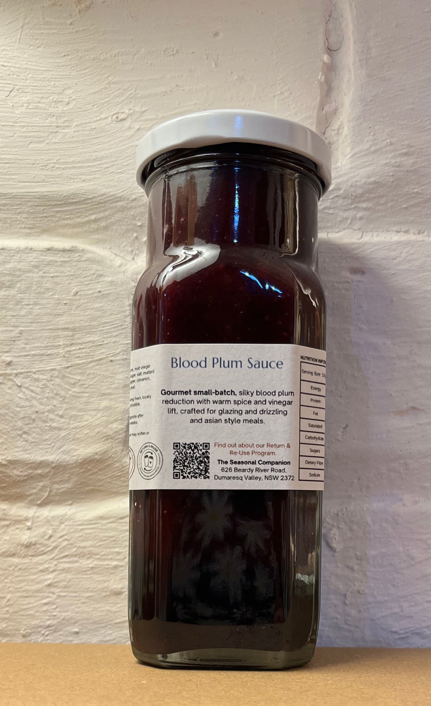 Blood Plum Sauce 250ml by The Seasonal Companion