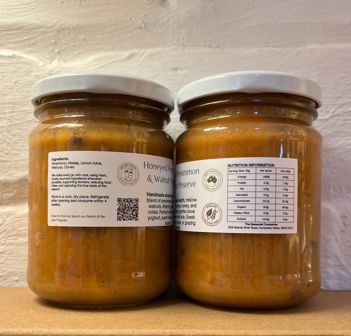 Honeyed Persimmon & Walnut Preserve by The Seasonal Companion