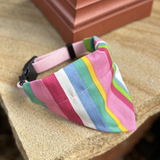 Dog Bandana Stripe Fabric by Matchy Matchy