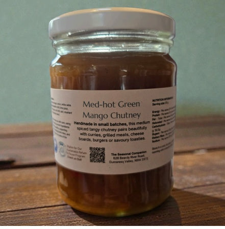 Hot Green Mango Chutney 250ml by The Seasonal Companion