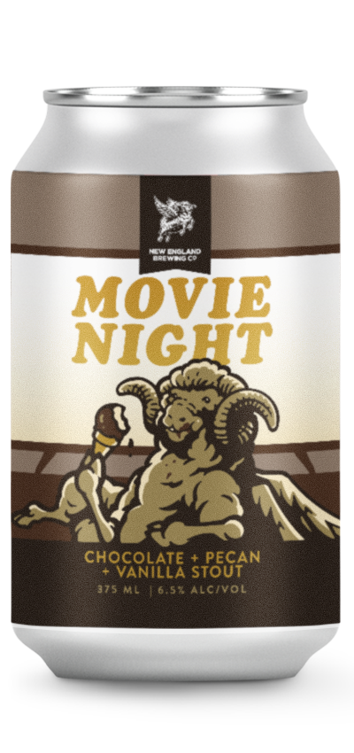 Movie Night Stout x 1 can by New England Brewing Co.