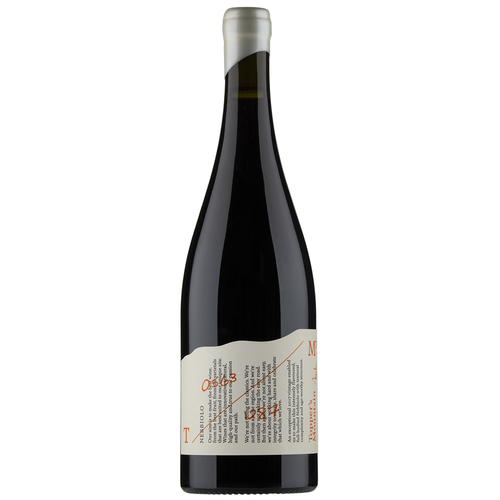 Nebbiolo Vintage 2017 by Toppers Mountain Wines