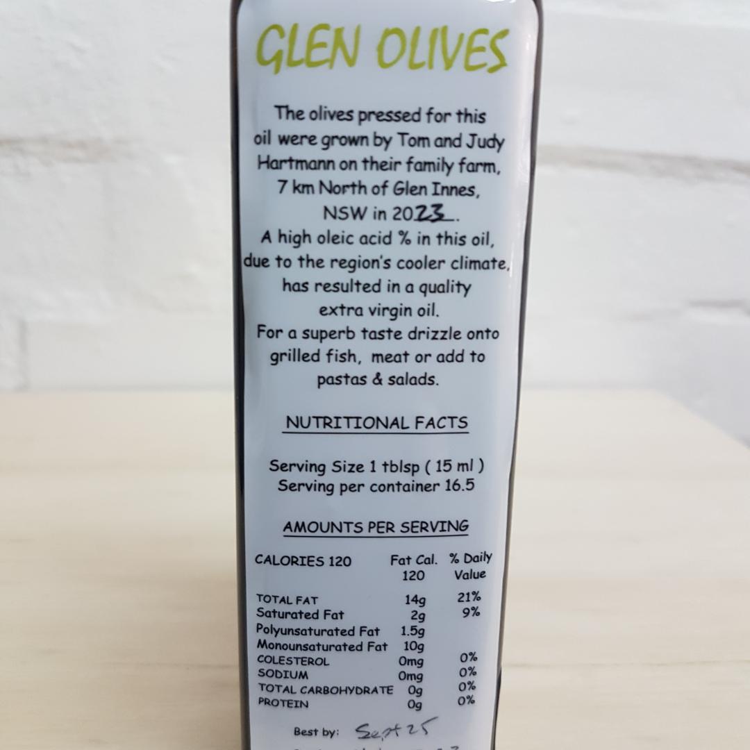 Olive Oil 250ml - 2 varieties by Glen Olives
