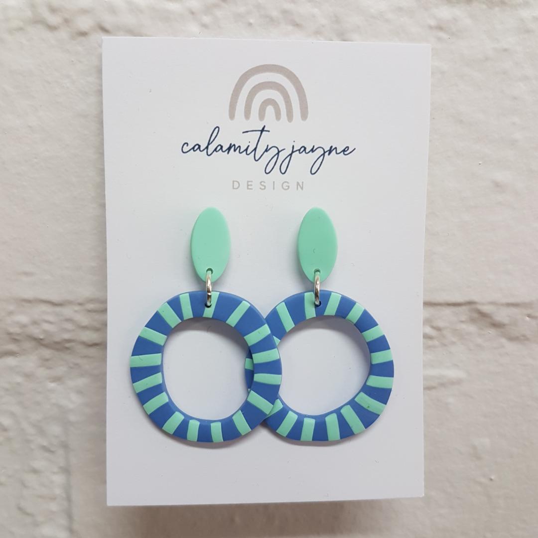 $29 Bright Circle Stud Earrings by Calamity Jayne