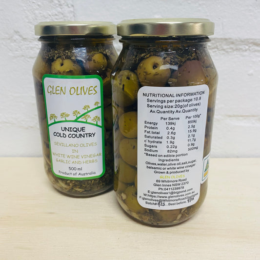 Herbed olives by Glen Olives