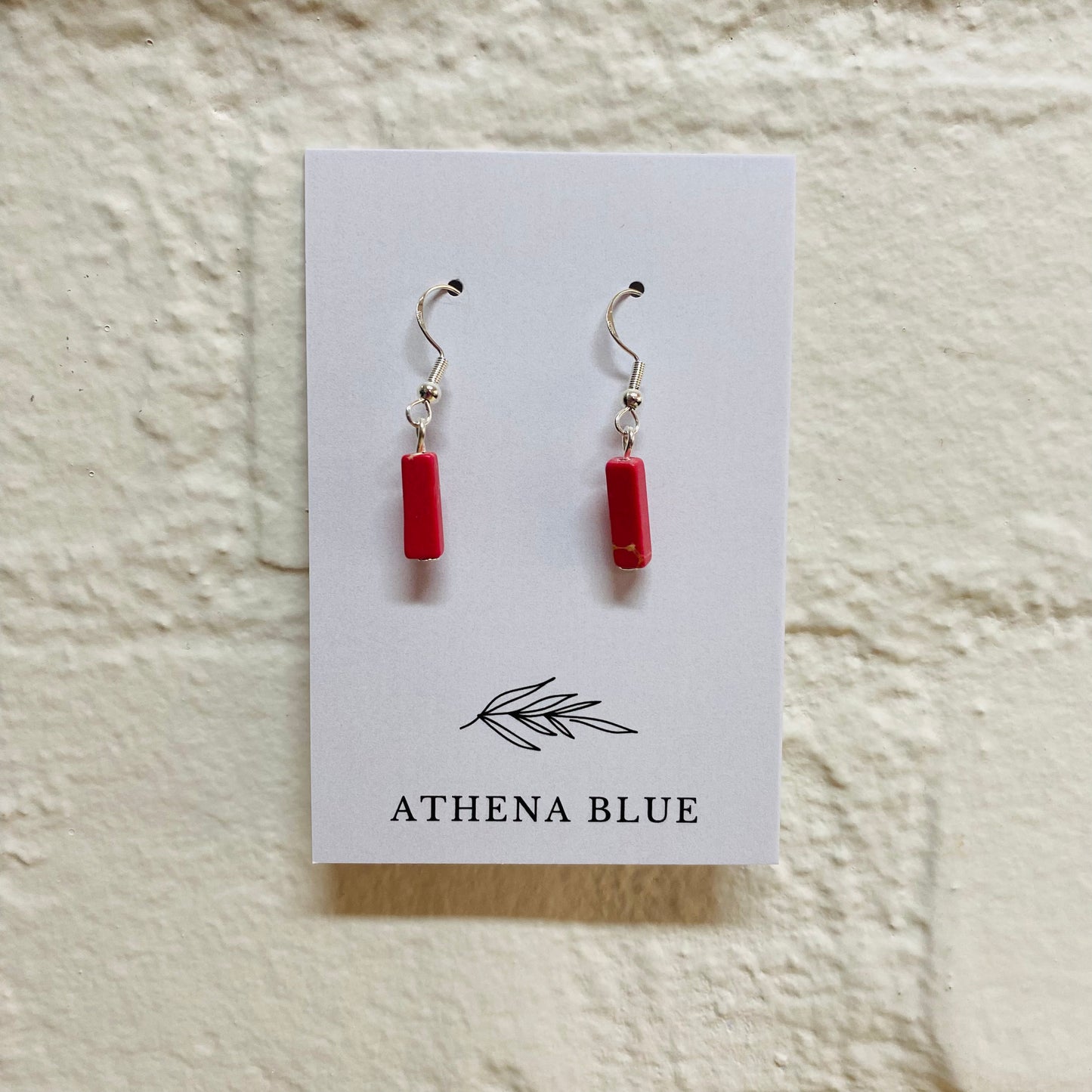Stone Earrings by Athena Blue