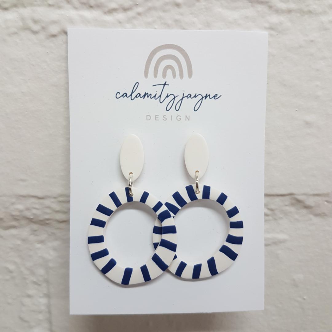 $29 Bright Circle Stud Earrings by Calamity Jayne