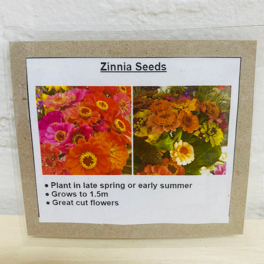 Zinnia Seeds by Creekland Flowers