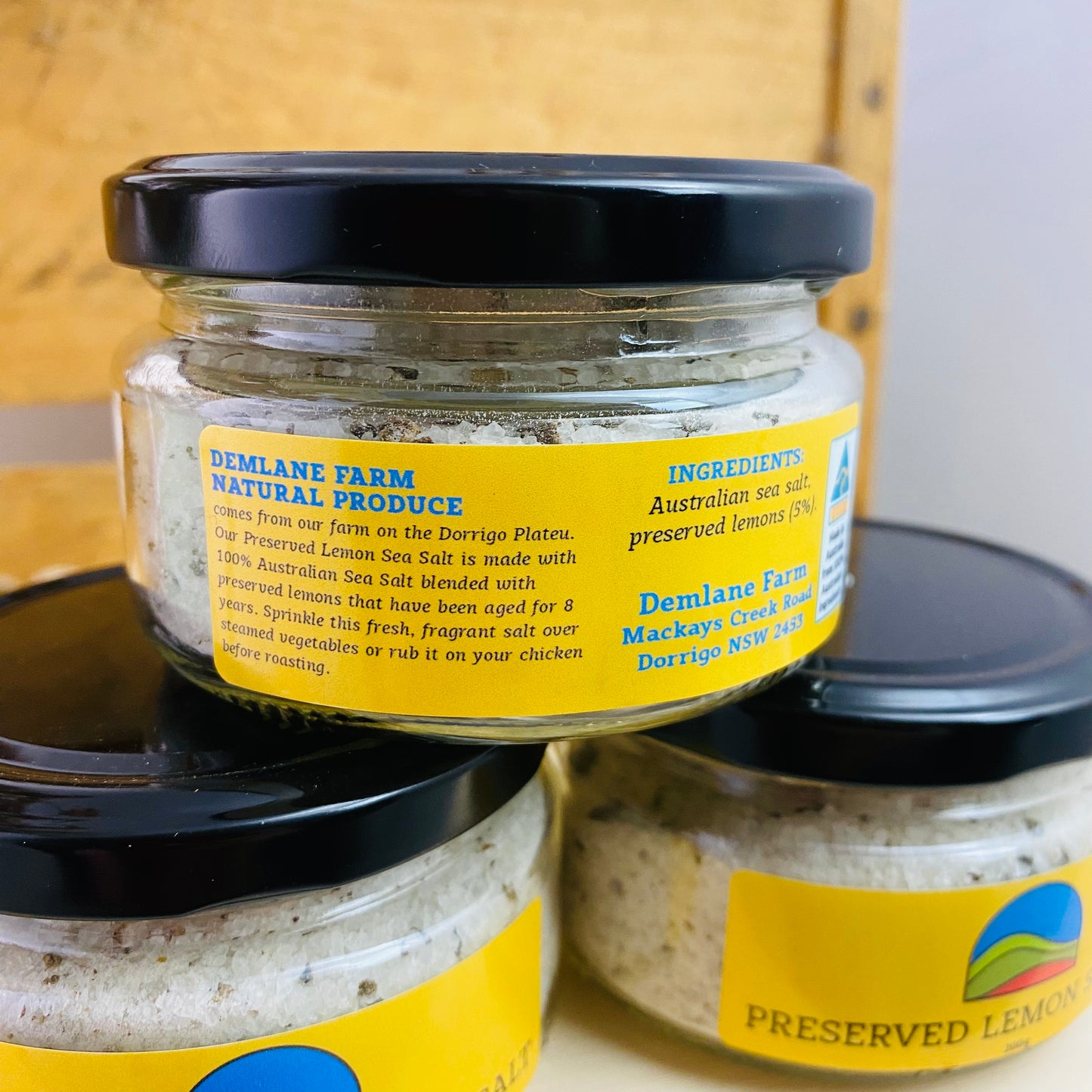 Preserved Lemon Sea Salt by Demlane Farm 200g