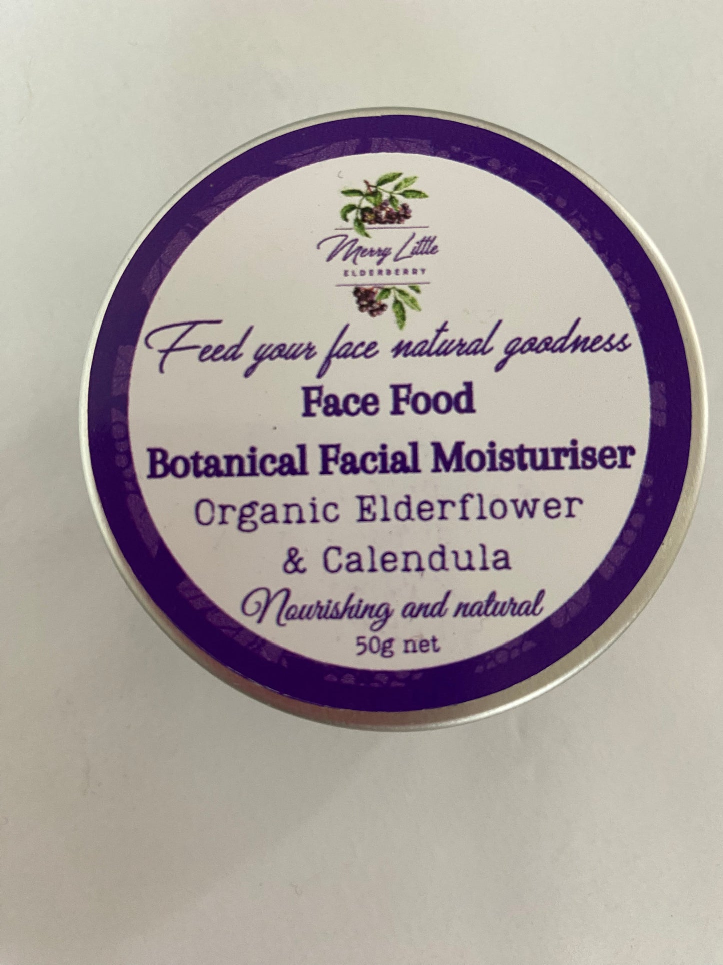 Face Food Botanical Moisturiser by Merry Little Elderberry